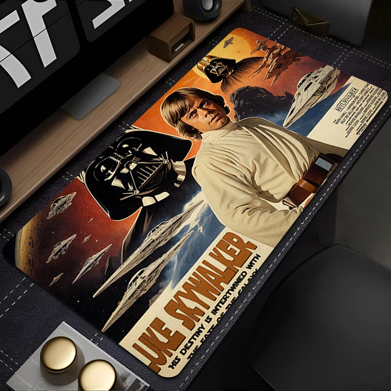 

Gaming Star Wars Luke Skywalker Mouse Pad HD Computer Office Game Mousepad Rubber Anti-slip Long Keyboard Pad Desk Mats