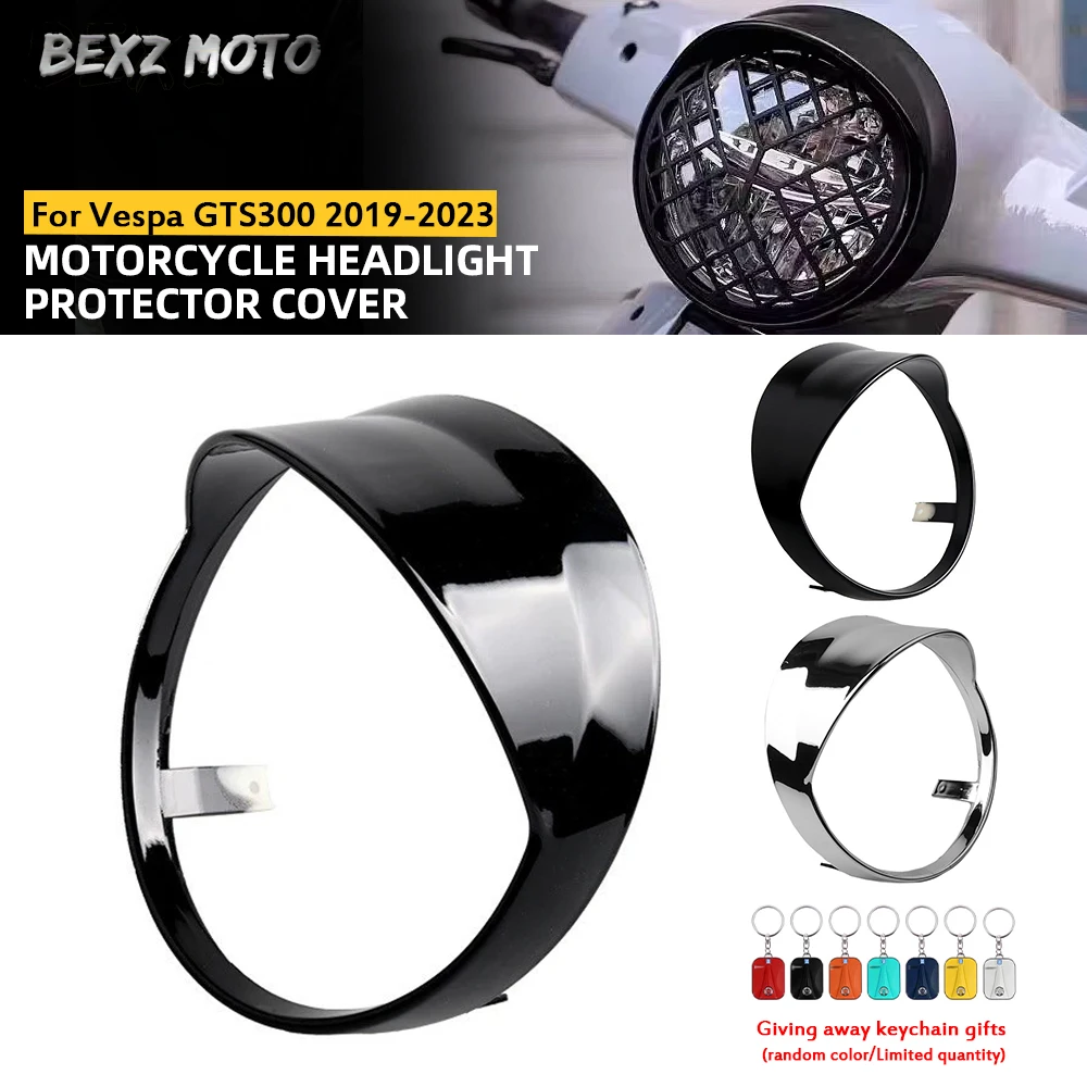 Image of Für Vespa GTS300 2019 2020 2021 2022 2023 Motorrad Dekorativer Scheinwerferschutz Sonnenschutz Scheinwerferabdeckung Zubehör