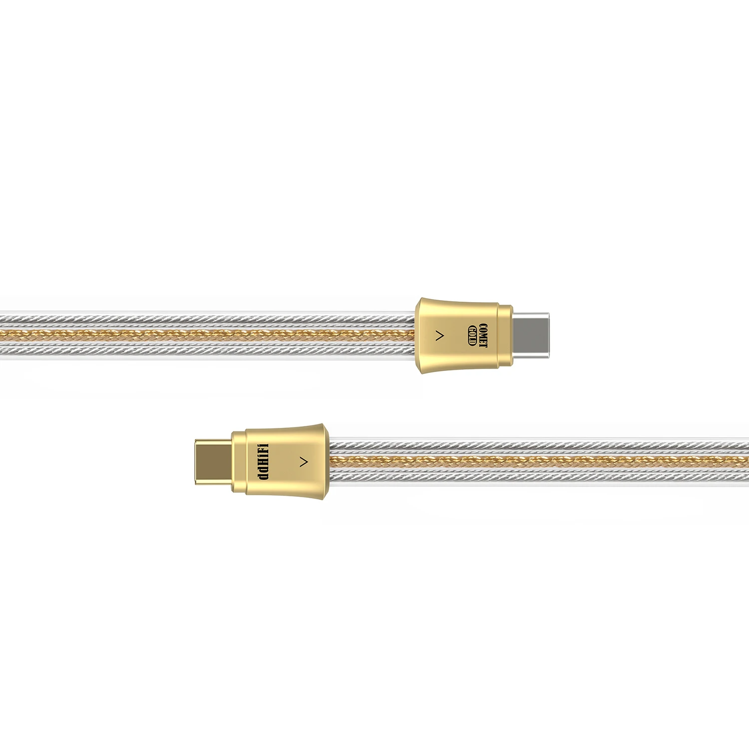 DD ddHiFi TC19CC Gold (Comet Gold) Digitales Signalkabel aus reinem Silber für HiFi DAC AMP, 10 cm/45 cm/100 cm – Detail 8