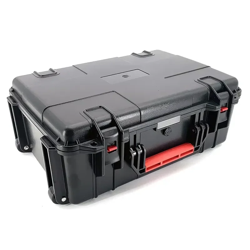Weatherproof Shockproof Dustproof ABS IP67 Trolley Tool Case Black with Customizable Foam OEM