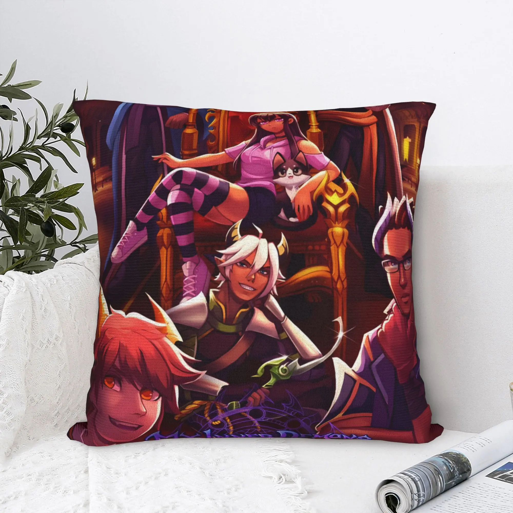 Heroic Aphmau Action Stance Shot Pillow Cover  Vintage Pillow Case For Sofa Couch Bed Living Room Cushion Cover Birthday Present