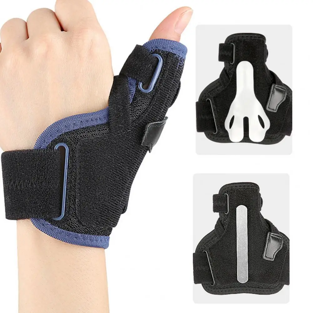 Thumb Support Brace with Fastener Tape Wear Resistant Breathable Pain Relief Compression Joint Thumb Splint Non-slip Hand Brace