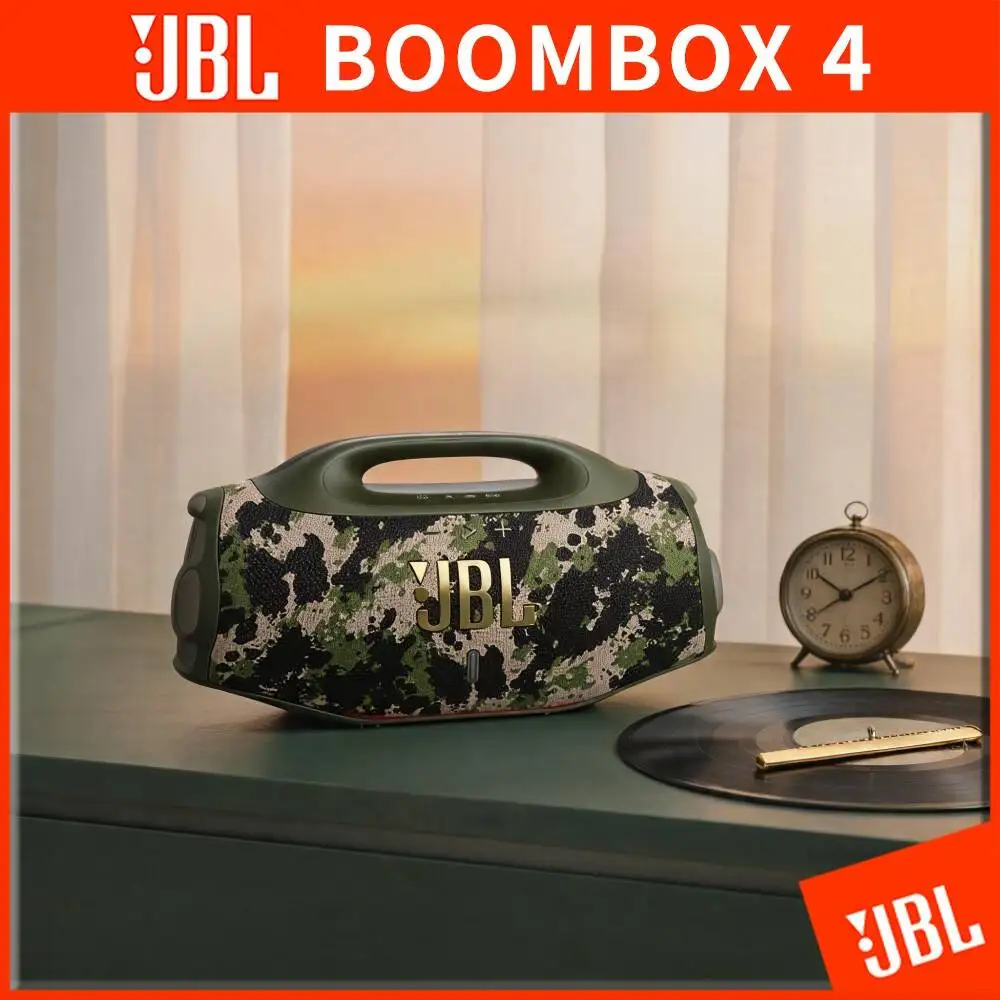 JBL Boombox 4 Outdoor Bluetooth Party Speaker Deep Bass Stereo Audio AI Sound Boost IP68 Waterproof Dustproof 34H Battery