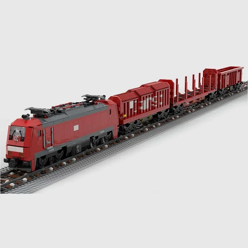 Technical Moc Bricks City Car Model German Cargo Train Modular Building Blocks Gifts Toys For Children DIY Sets Assembling