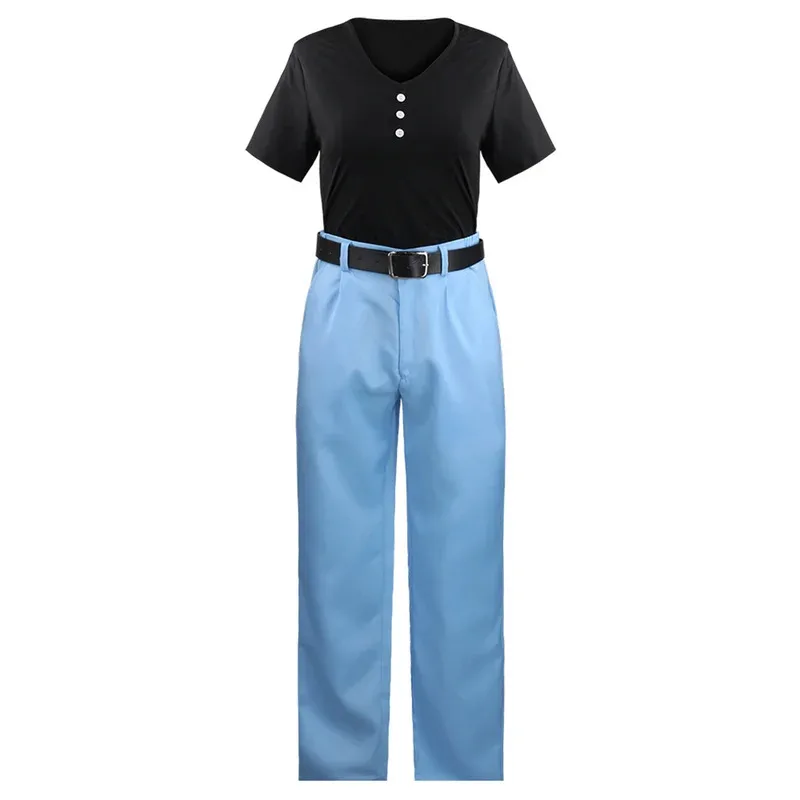 Hemixush 원더 에그 우선순위 코스프레 카와이 리카 의상 파티 유니폼 풀 세트 여성용 슈트