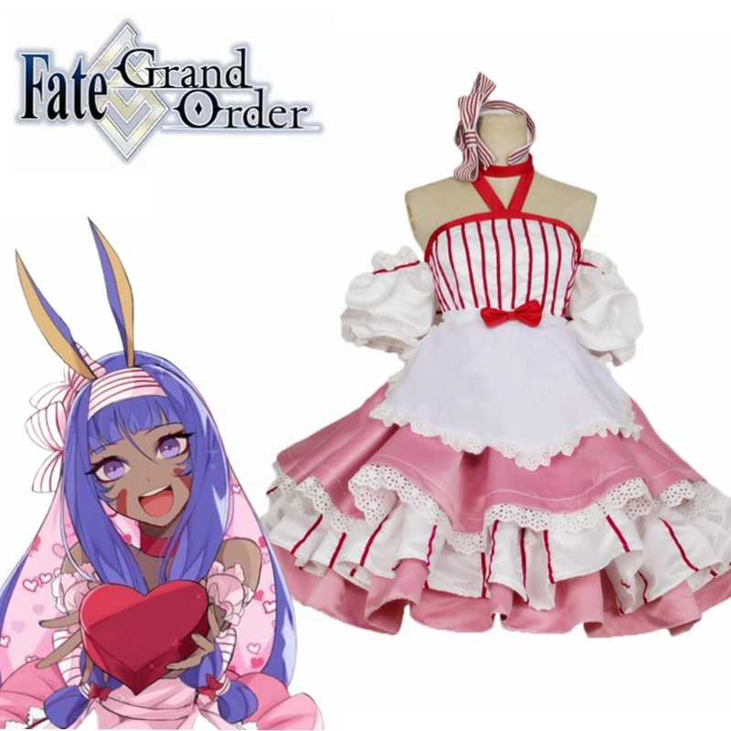 

Fate Grand Order Nitocris Valentine's Day Cosplay Costumes Stage Performence Clothes Any Size