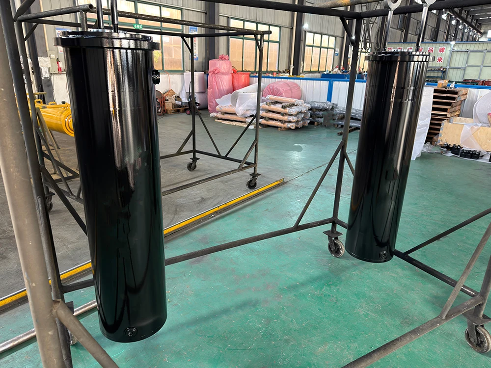 Factory Direct Yongcun Steel Heavy Duty Large Double Acting Hydraulic Cylinder 22 Mpa Pressure 14 Hours Continuous Work 1 Year