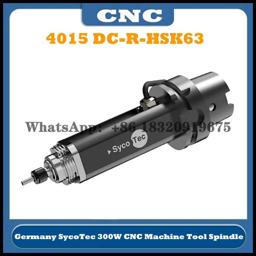 

German SycoTec CNC machine tool spindle 4015 DC-R-HSK63 high-power high-speed spindle for lathe machining center spindle