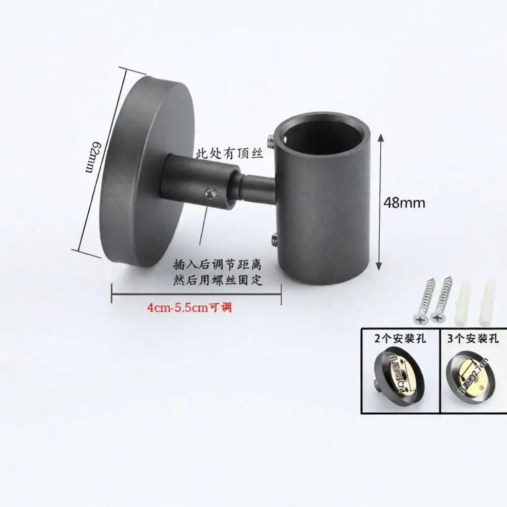 Grey Shower Head Replacement Slider Bracket Adjustable Mounting Base Bathroom Sprayer Rail Support Holder Accessory
