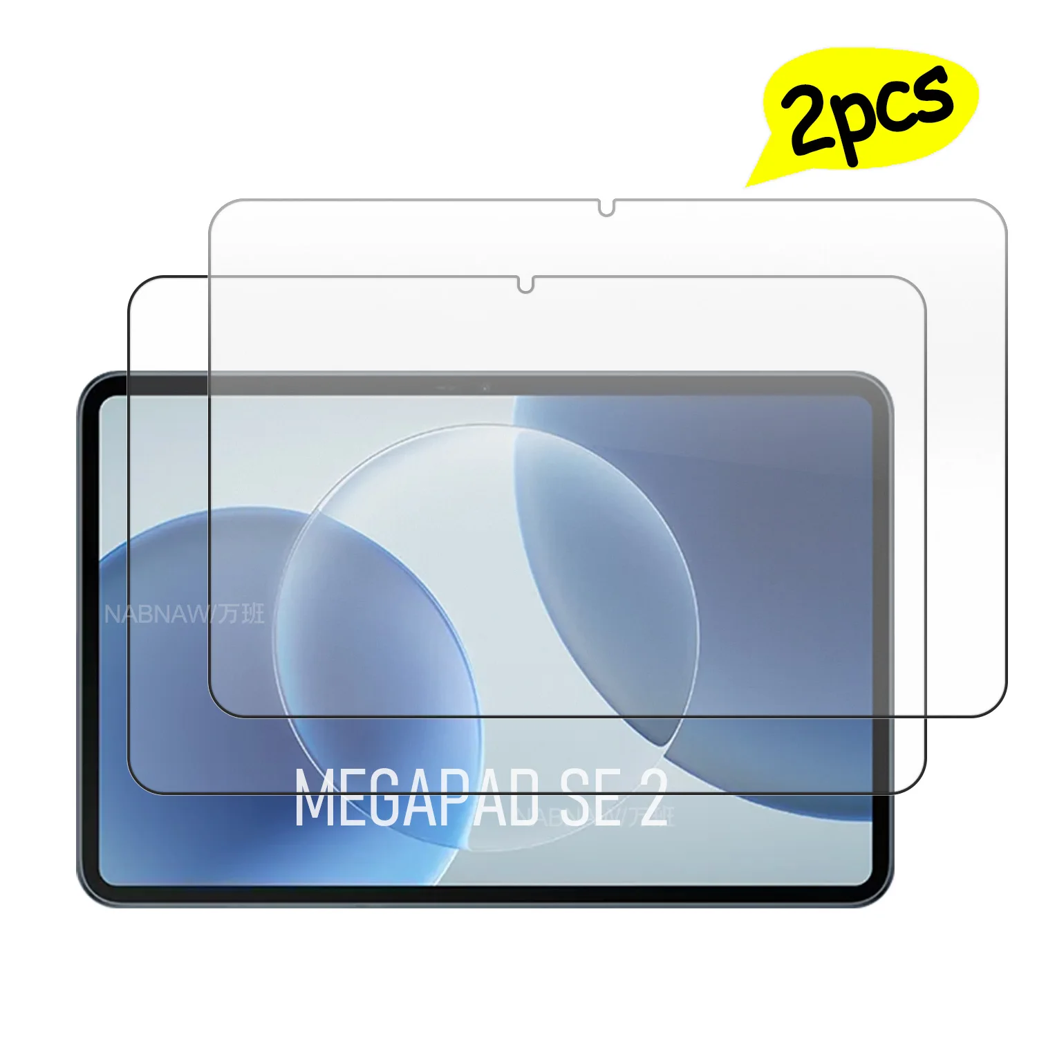 For Tecno Megapad SE 2 Tempered Glass Screen Protector On MegaPad SE2 HD Film Scratch Proof Cover Oil-Coating Free Bubble 2-Pack