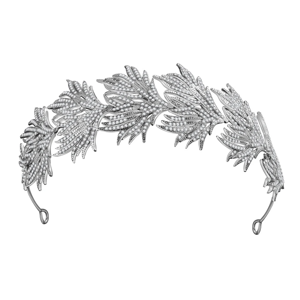 

Bridal Crown Rhinestone Headband Alloys Iron Zinc Durable Long Lasting Wedding Hair Accessories Bride Headdress Gorgeous