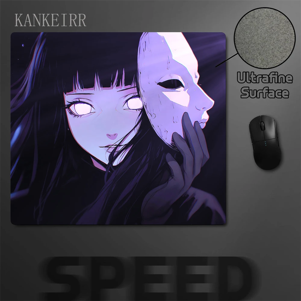 

Oni Mask Girl Premium настольные коврики аниме коврик для мыши игровой профессиональный килимок для киберспорта высокое качество нескользящая основа настольный коврик 450x400 мм