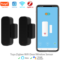 Tuya WiFi/Zigbee Door Sensor Window Sensor Smart Home Wireless Door Detector Door Open / Closed Alarm System for Alexa Google