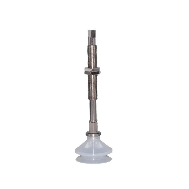 10PCS ZP-B Pneumatic Vacuum Suction Cup with Holder Ring  Two Bellows Organ Nozzle Sucker NBR/ Silicone Manipulator Parts