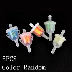 5pcs 3mm Petrol Gas/ Inline Motorcycle Mini Fuel Filter Dirt Pit Moto ATV Quad Bike Parts Universal Motorcycle Accessories
