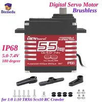 55KG YP3255BLS Digital Servo Motor Brushless High Torque Semi-metal Angle-Controlled Ip68 for 1:8 1:10 TRX6 Scx10 RC Crawler