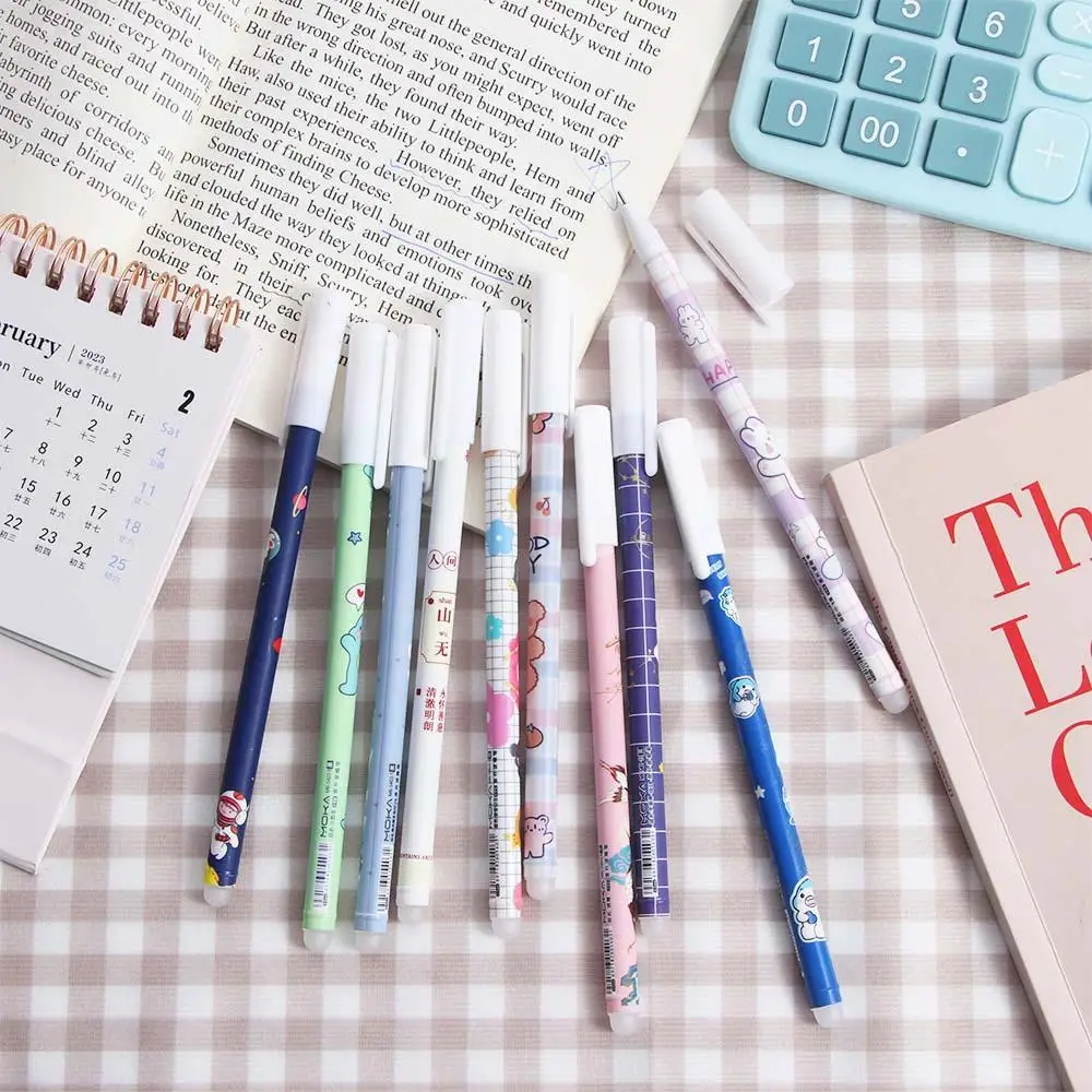 子供のための文房具ブループレスペン洗えるハンドル 0.5 ミリメートル消去可能なペン中立消去可能なペンゲルペン学生ペン