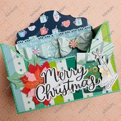 KSCRAFT Recipe Box with Stamp Cutting Dies Stencils for DIY Scrapbooking Decorative Embossing DIY Paper Cards