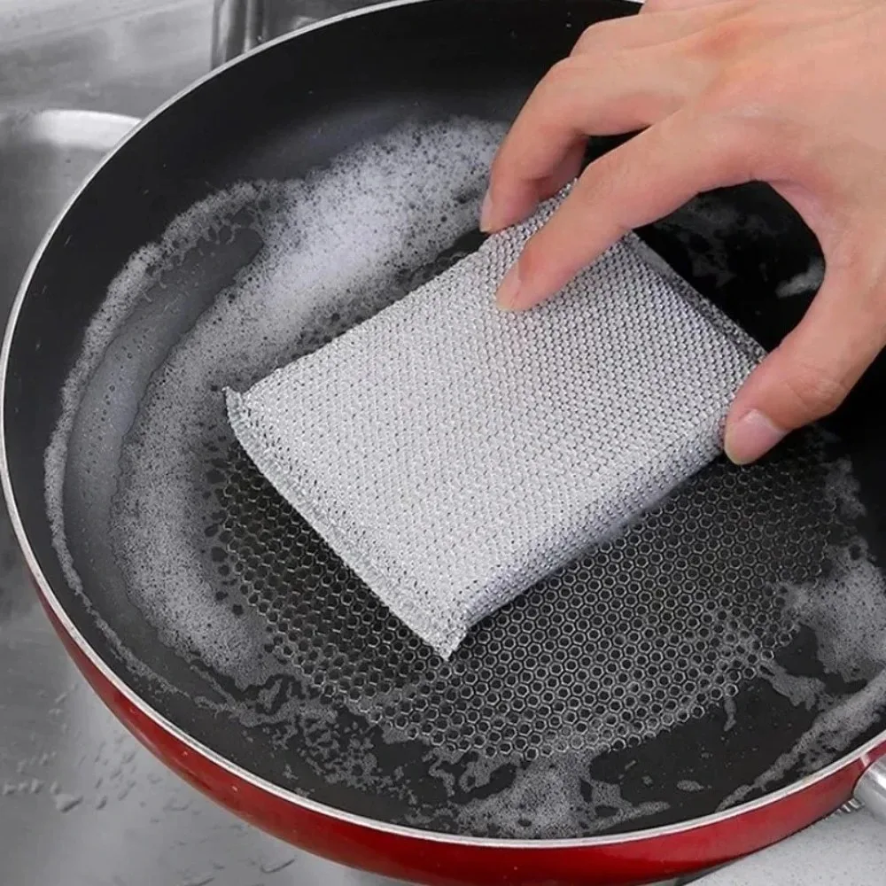 4-Pack Non-Scratch Dish Sponges – Safe for Non-Stick Pans, Pots, Utensils & Countertops, Kitchen Cleaning Pads