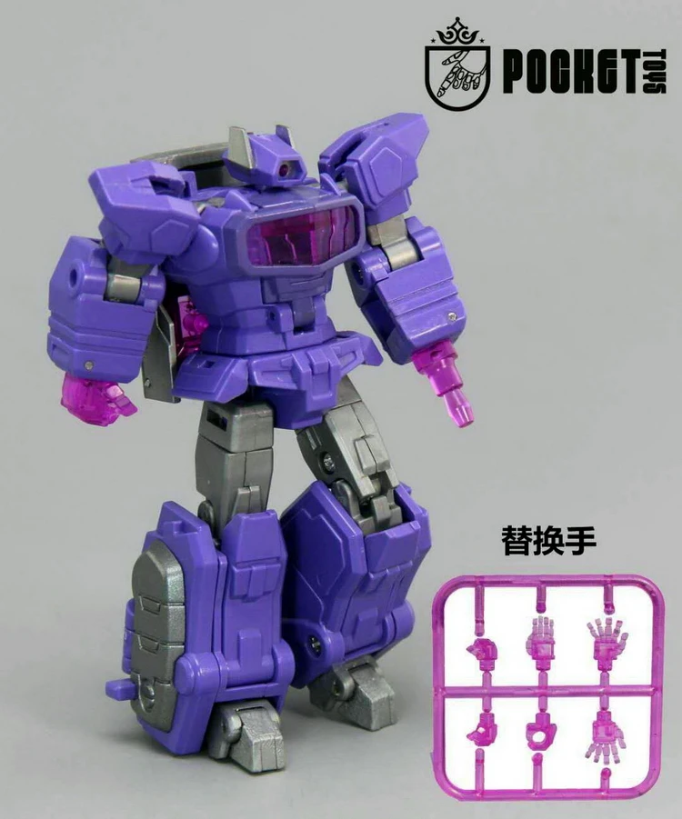 In Stock Transformation PocketToys PT-03 Shockwave PT-04 Soundwave PT-01 OP commander Small Scale robot Figures Toy Gift