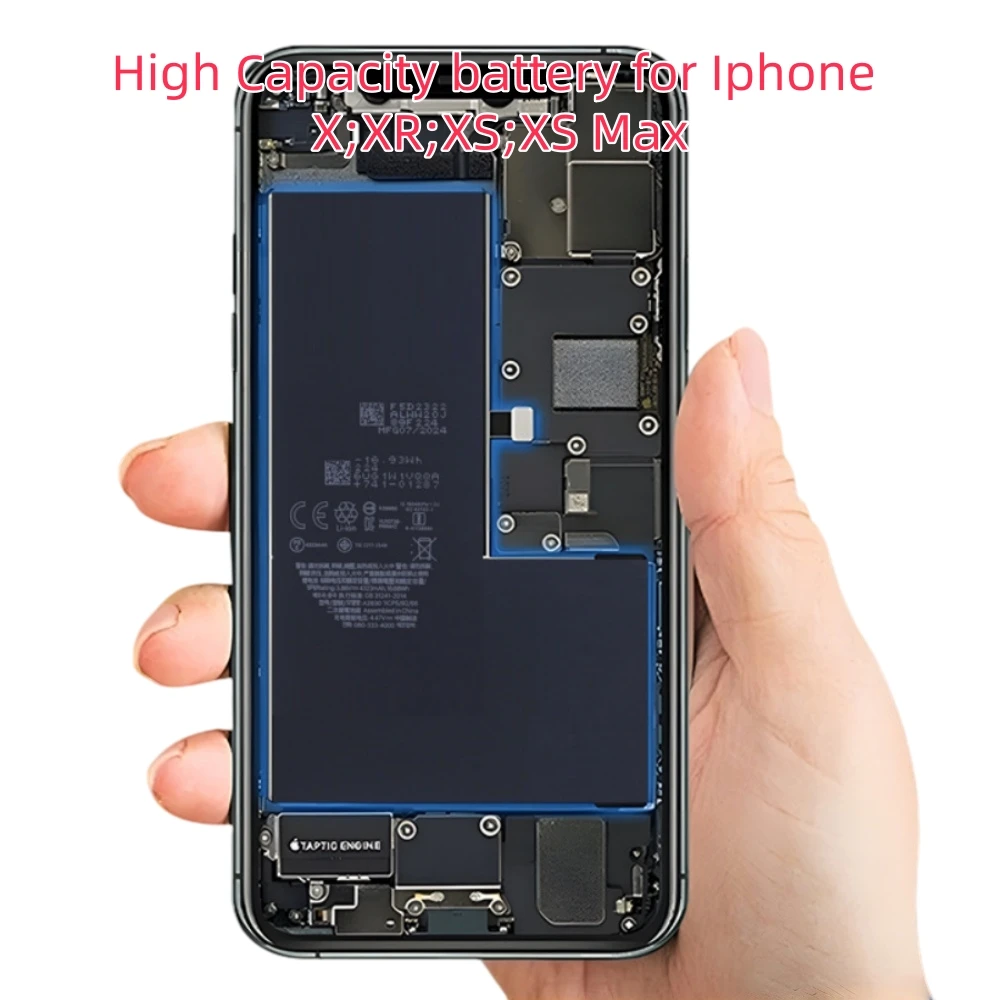 Replacement Battery for iPhone X XR XS Max Higher Capacity Than the Original, Battery Pack with Installation Repair Tool Kit