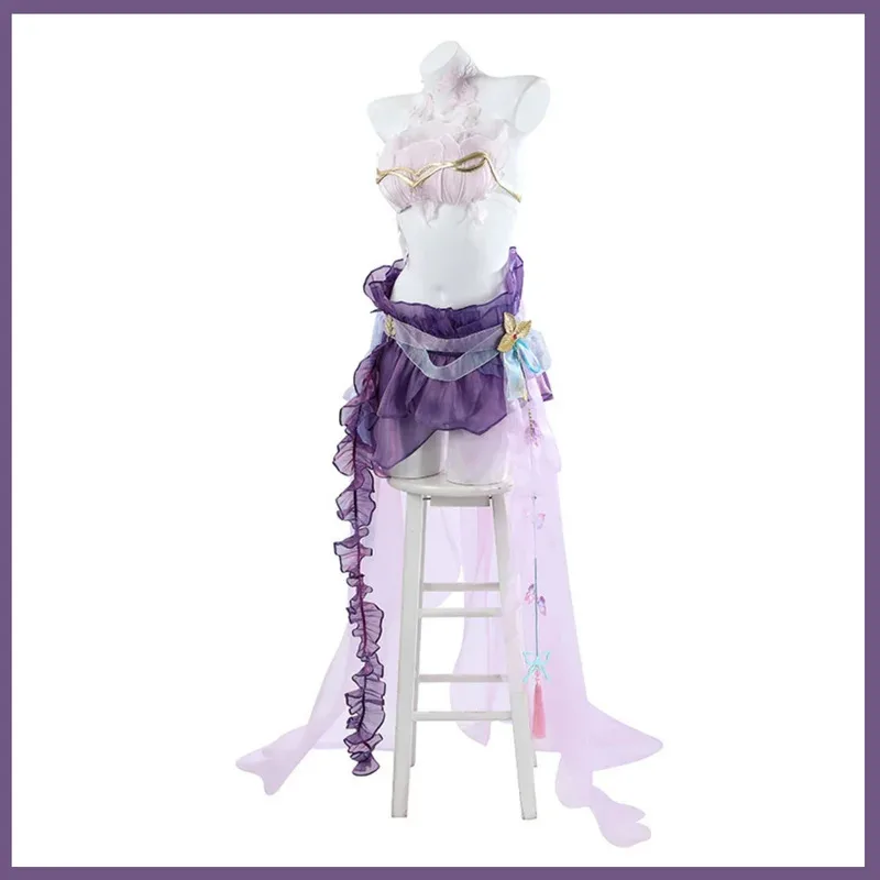 

Anime Game Path To Nowhere Yingying Cosplay Costume Gorgeous Purple Evening Dress Woman Sexy Masked Ball Carnival Suits;3'v,6.h;