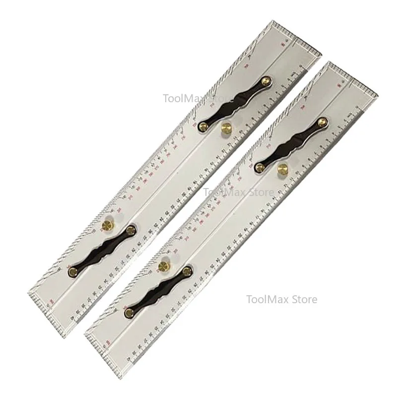 High Precision Transparent Nautical Navigation Parallel Ruler Chart Measurement Plotter for Marine Navigation