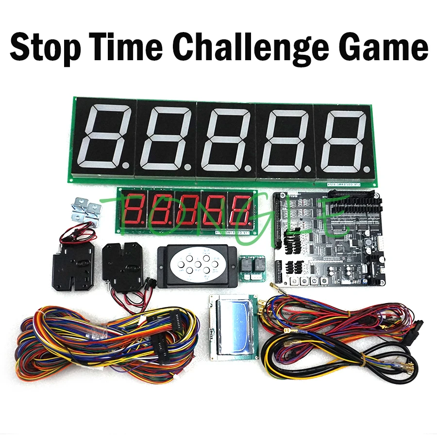 Arcade Game Stop Time Challenge 10 Second Motherboard DIY Kit for Physical Store Traffic Attraction Warm-up Promotion Machine