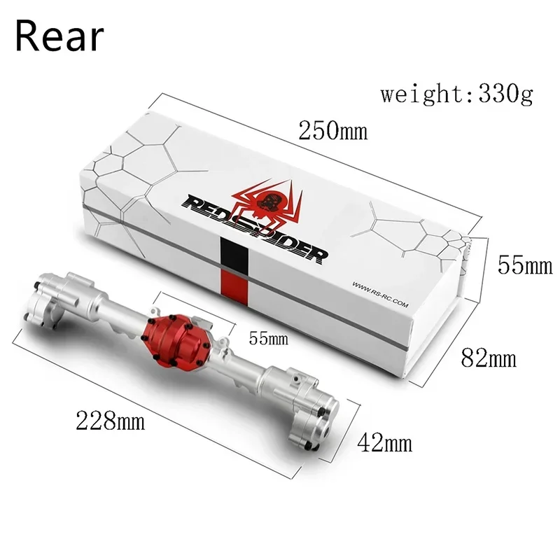 YiKong YK4082 YK4083 Absima Sherpa Metal Front and Rear Portal Axle Housing Gear Cover 1/8 RC Crawler Car Upgrades Accessories
