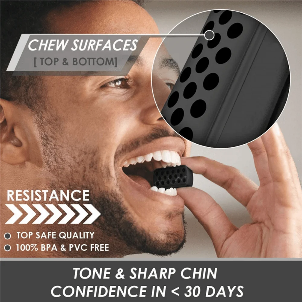 2/4pcs Silicone Jaw Exerciser Muscle Activation Jawline Shaper Facial Trainer Double Chin Reducer Cheek Slimmer Tightening Tool