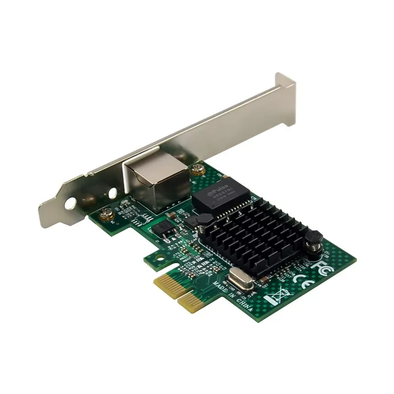 PCIe X1 RJ45 Port Server Lan Card 1000Mbps 1Gbps Ethernet Gigabit network Card BCM5751 chip  WOL PXE VLAN pci-e 1x gibabit card