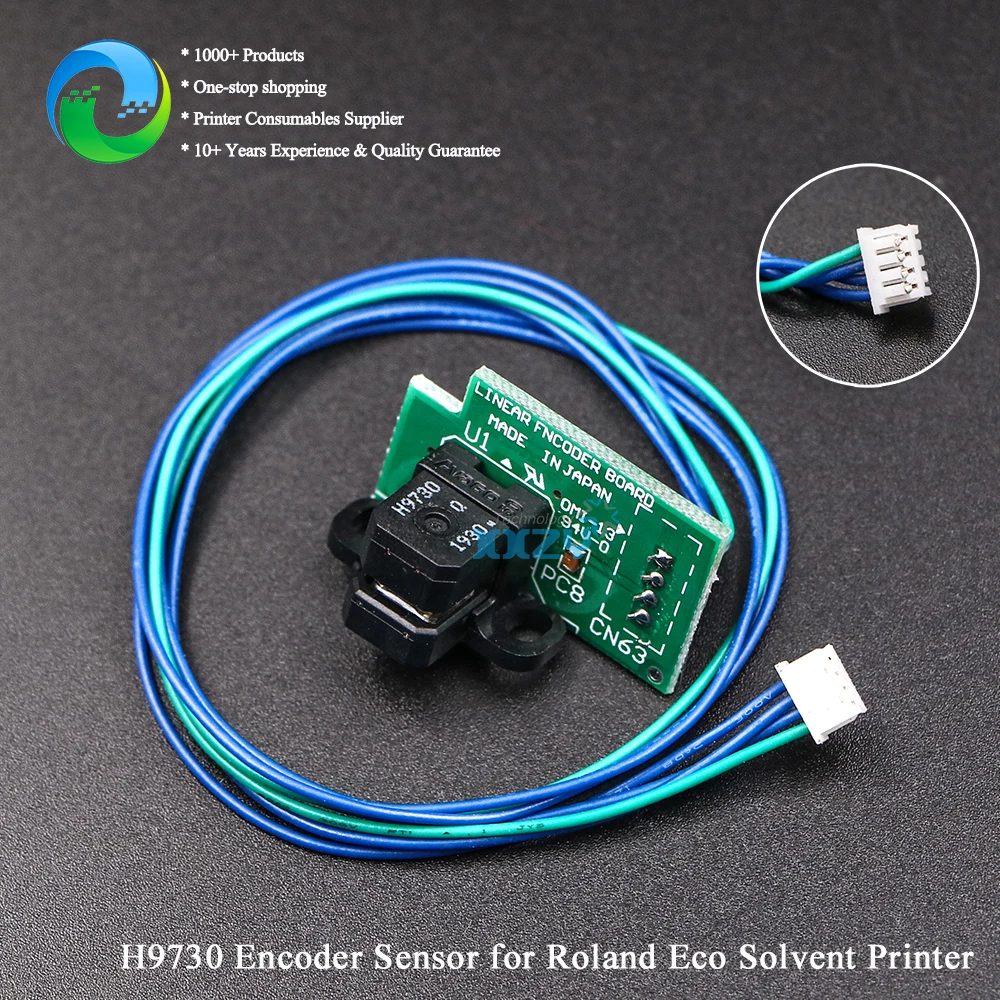 ROLAND SP-540V SP-300V Encoder Sensor Roland FJ540 SJ740 Eco Solvent Printer H9730 Decoder 180LPI Grating Sensor