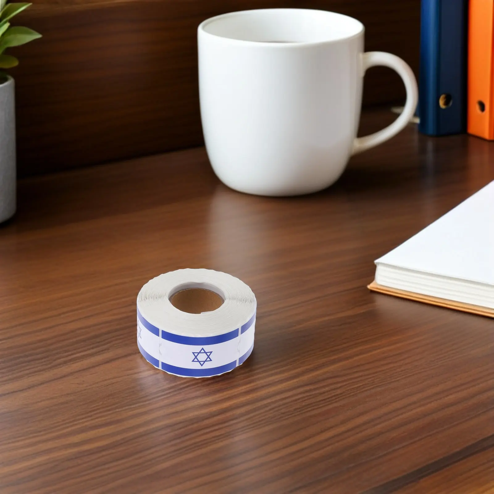 

2 Rolls Flag Planner Labels Party Supplies Aesthetic Decals Israeli Sticker