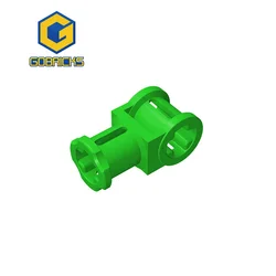 Gobricks 10 pezzi parti Moc 32039 42135 connettore dell'asse ad alta tecnologia con particelle di blocchi di costruzione del foro dell'asse giocattoli per bambini in mattoni compatibili