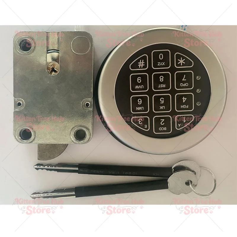 High security light up electronic digital safe lock,emergency key