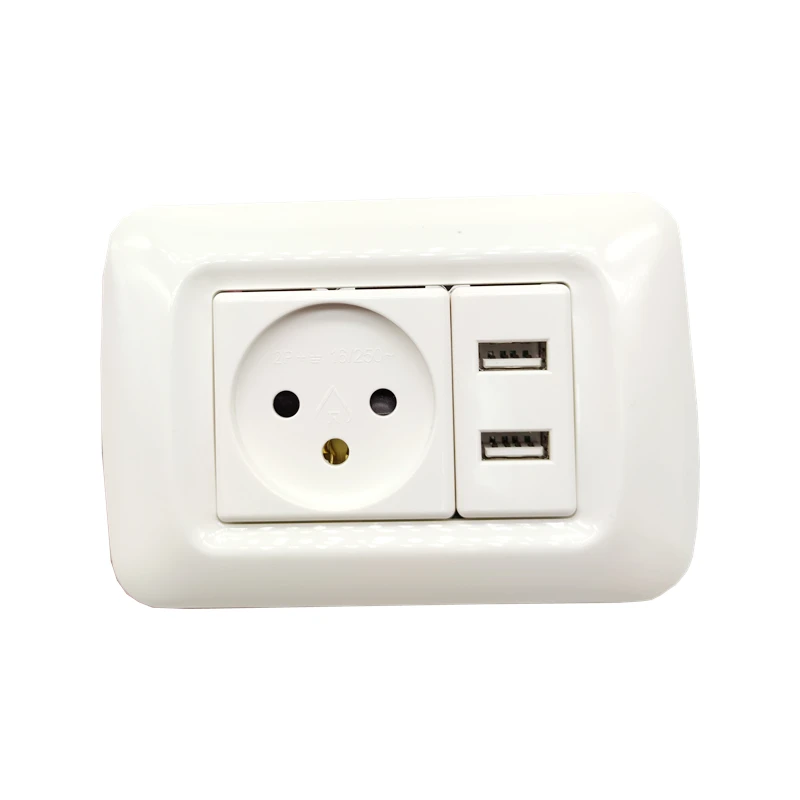 

Израильская бытовая стандартная вилка, настенная розетка с 2 выходами USB, порта, розетка 118 мм * 80 мм, белая огнестойкая панель