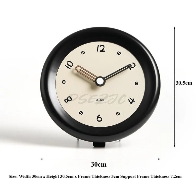 Cream Style Clock Home Foyer High-end Feeling Desk Clock Decoration TV Cabinet Desktop Decoration