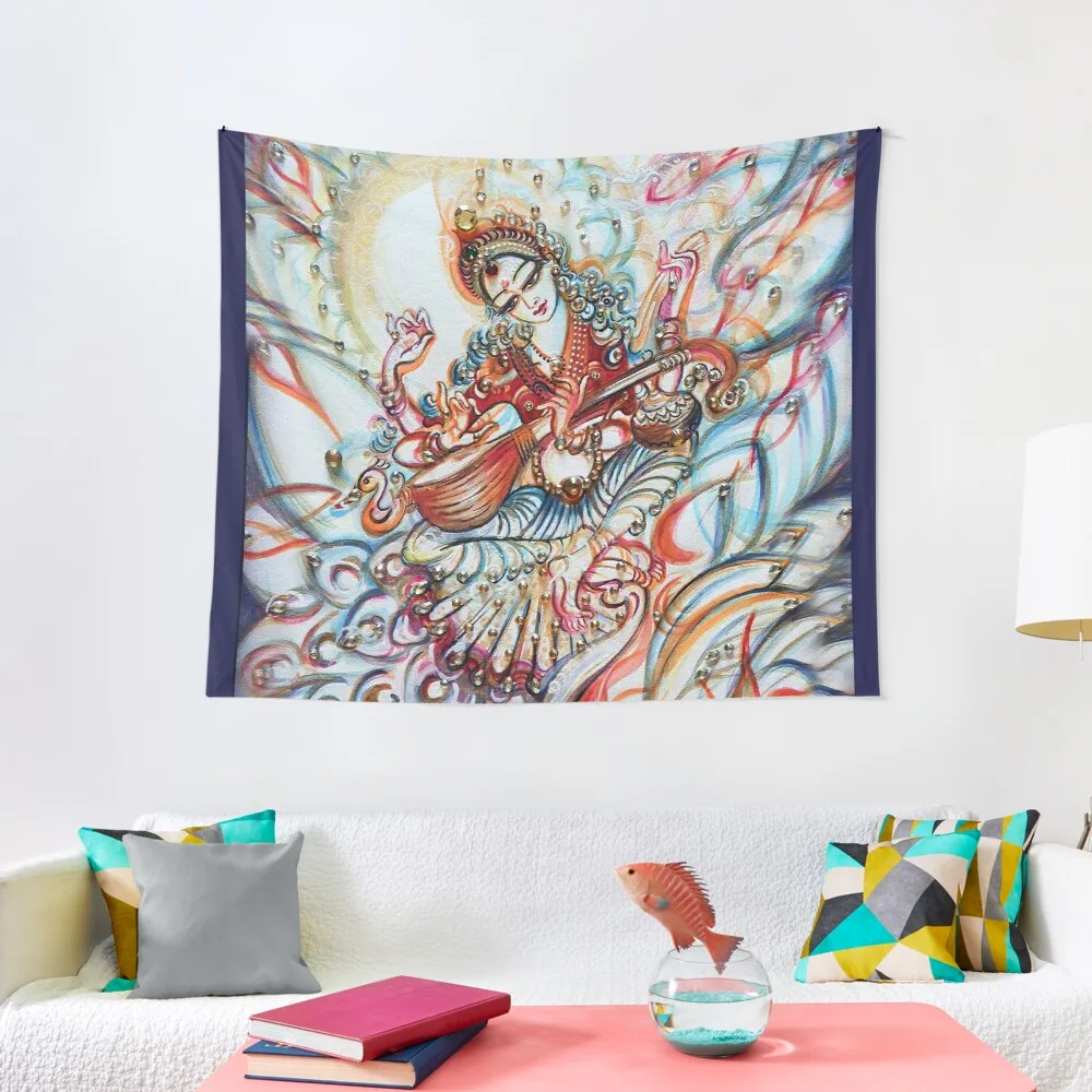 Saraswati in CosmosTapestry Outdoor Decoration Wall Mural