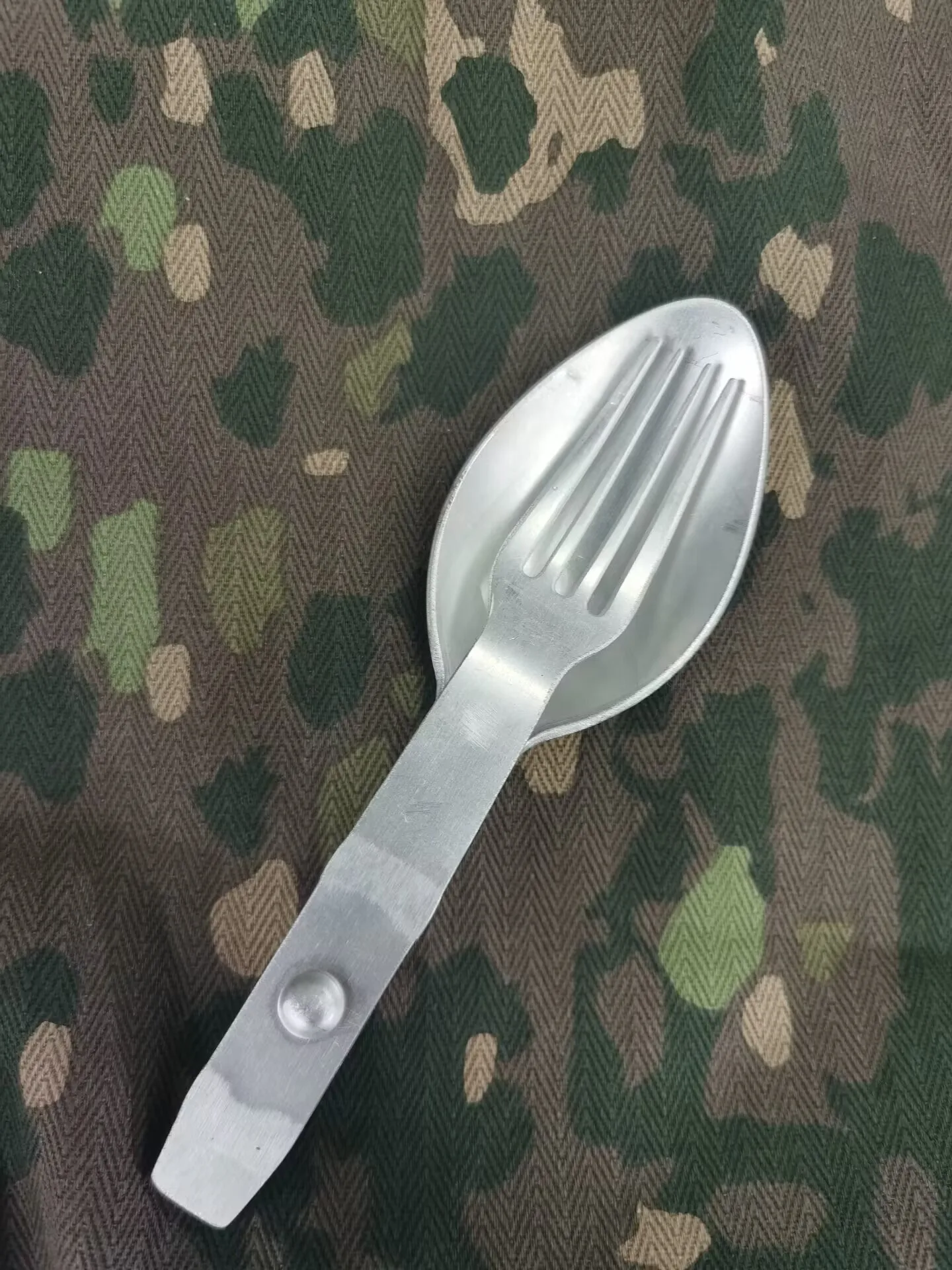 ww2 Spoon, fork, cutlery, aluminum, new, replica , Prussia