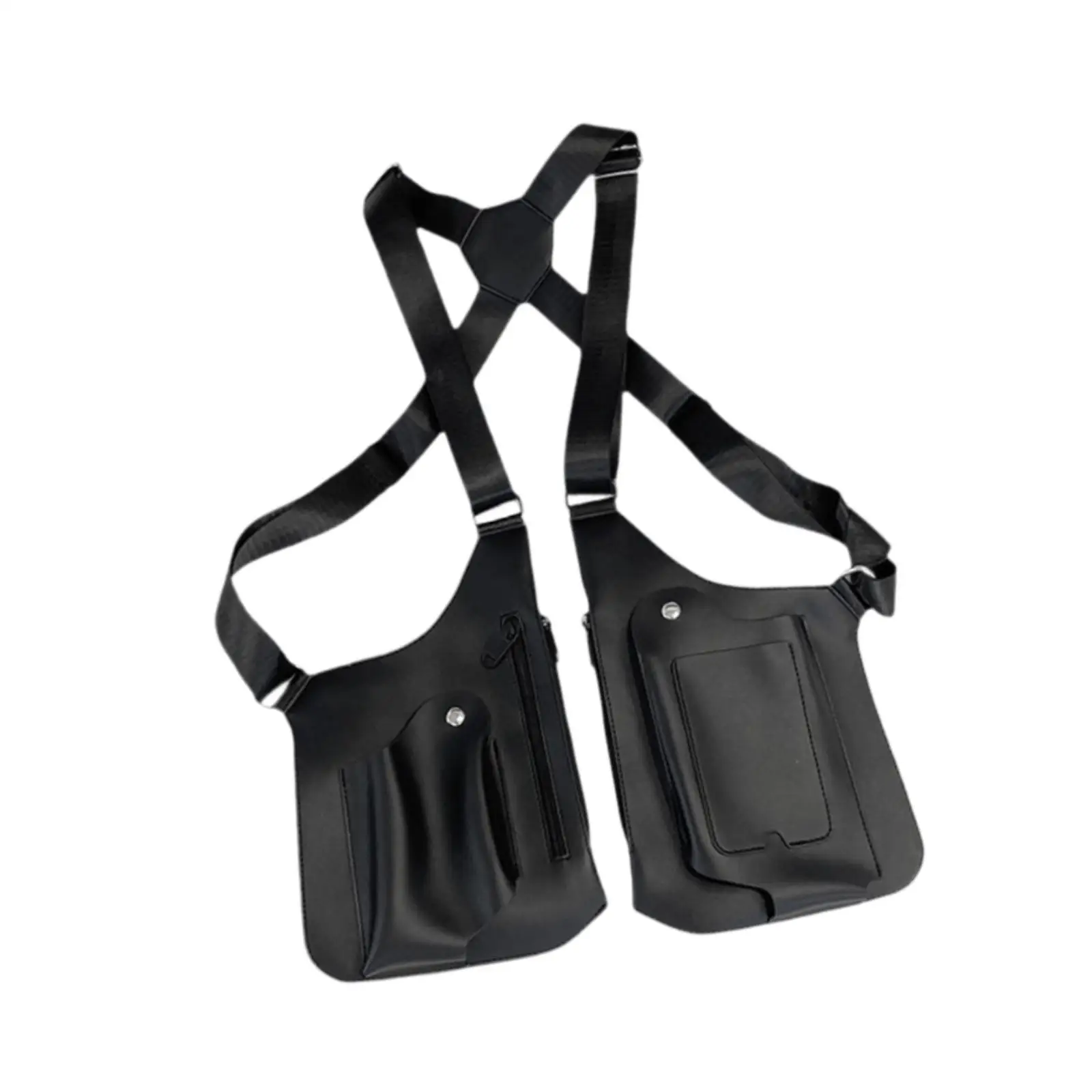 

Hidden Underarm Shoulder Bag Mobile Phone Bag PU Leather Double Shoulder Pouch for Party Steampunk Shopping Cosplay Outdoor