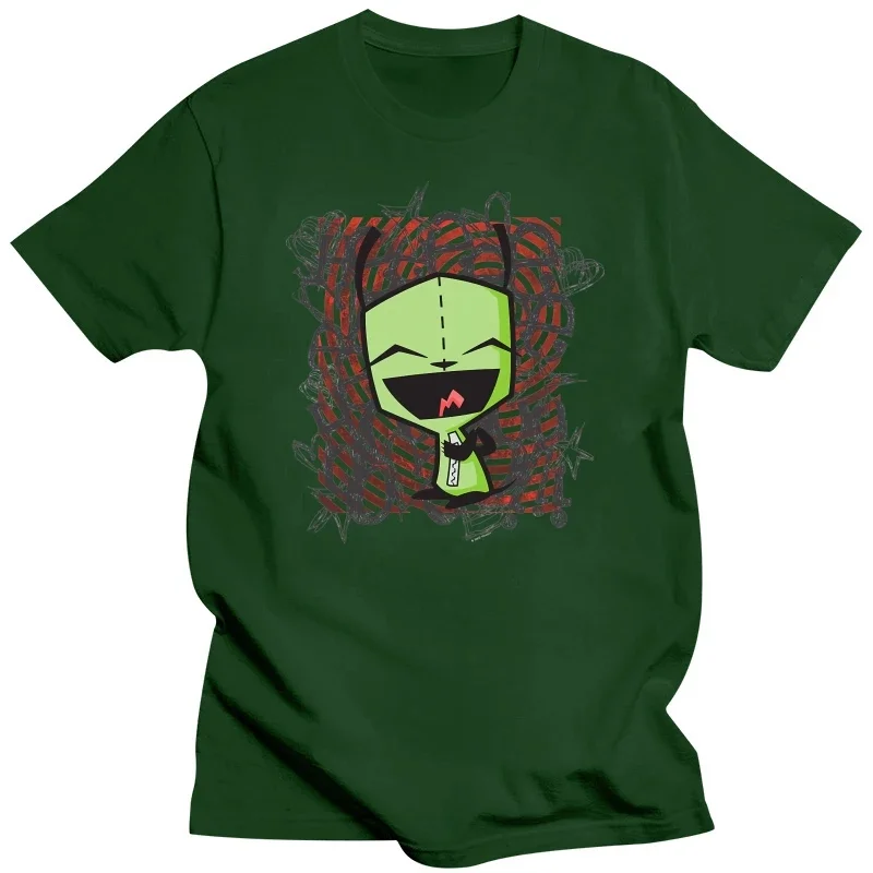 Happy Gir Classic Hip Hop TShirt Invader Zim Gaz membrana animowany wypoczynek T Shirt najnowsze rzeczy dla dorosłych