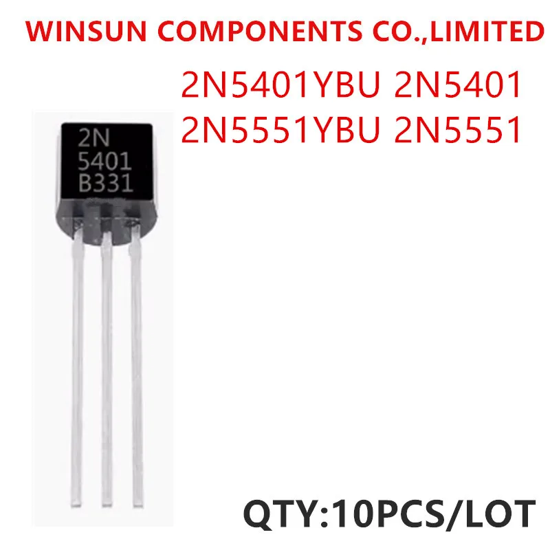 

100% new imported original 2N5401YBU 2N5401 2N5551YBU 2N5551 TO-92 Low Power Triode Transistor