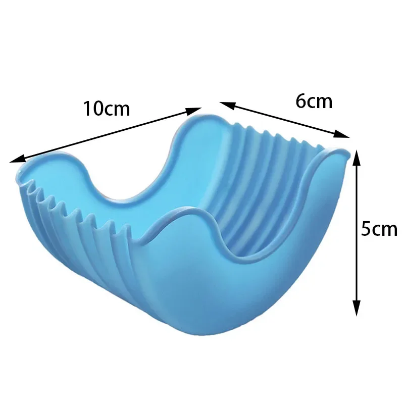 حامل أرفف من السيليكون للطعام بدون تلامس، مشبك ثابت، ساندويتش همبرغر، لجزء مريح للمطبخ المنزلي القابل للغسل