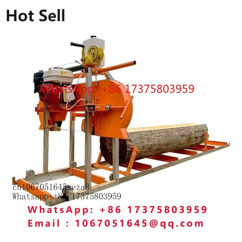 Portable Mini Sawmill Chain Saw Horizontal Band Saw Mill for Woodworking CE Certified Portable Sawmill Chain Saw