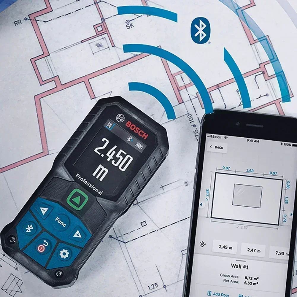 Bosch  GLM 50-27 CG Professional Laser Measure Instrument Green Laser Rangefinder IP65 Bluetooth Electronic Measuring Rule
