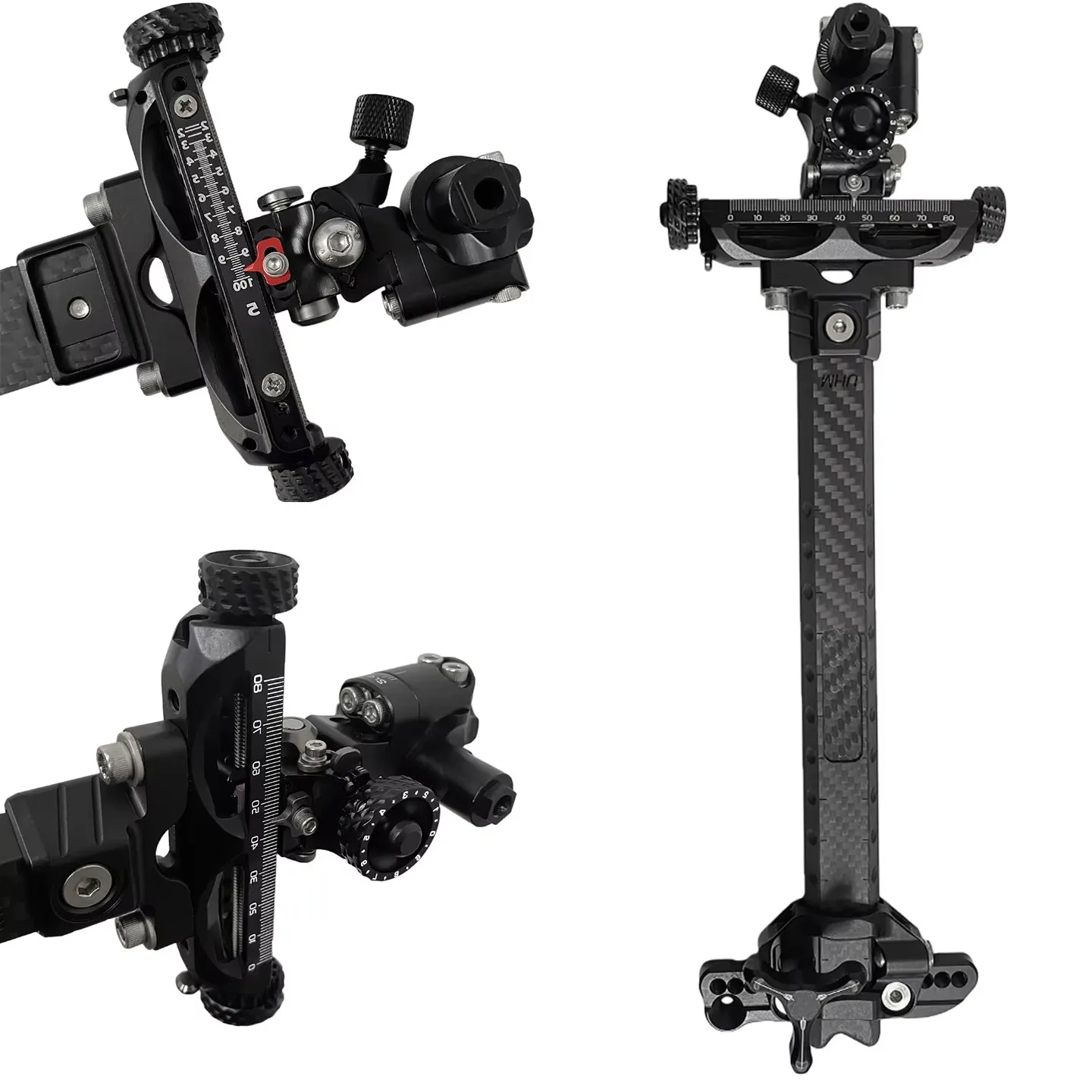 Premium Carbon Fiber 5-Pin Bow Sight | Adjustable for Left/Right Hand, Perfect Halloween Gift for Archers
