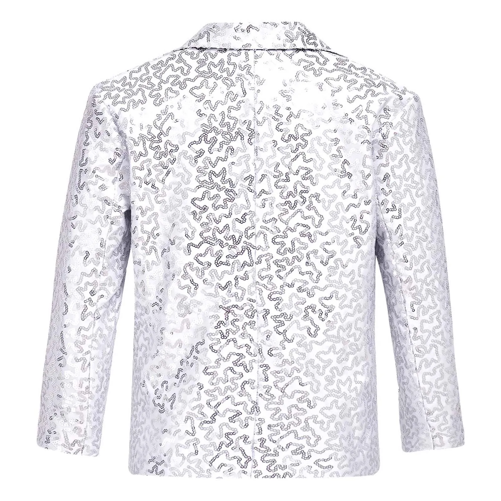 Blazer à Paillettes Trempé pour Enfant Garçon, Veste de Smoking pour Spectacle, Mariage, ixd\'Anniversaire, Manteau, Vêtements d\'Extérieur