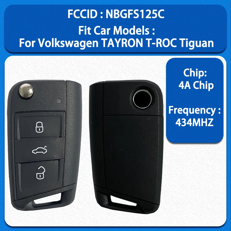 

CN001103 Original 4 Buttons Smart Remote Key FCC KR5FS14-T 4A Chip 315 MHz Keyless Go For Volkswagen Atlas Passat 2018-2020
