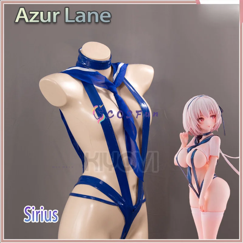 Game Azur Lane Sirius Cosplay Costume Sexy Sailor Uniform Playful Swimsuit Halloween Carnival Party COSFun view 6