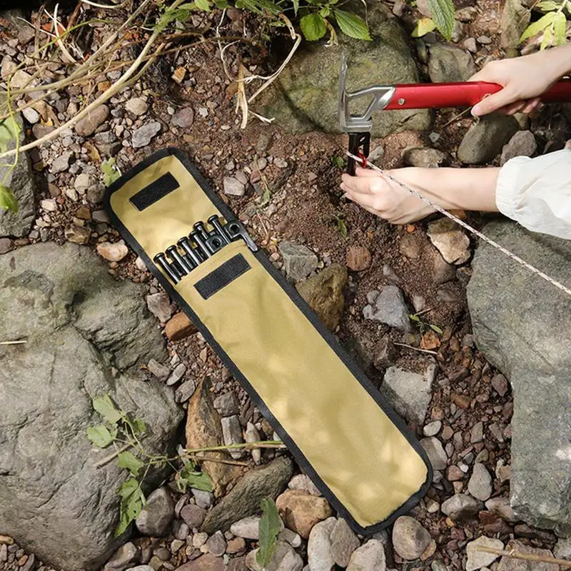 

Small Tool Bags Handheld Ground Nail Storage Bag Portable Tent Rod Bag for Ground Nails Small Tool Storage Bag for Outdoor